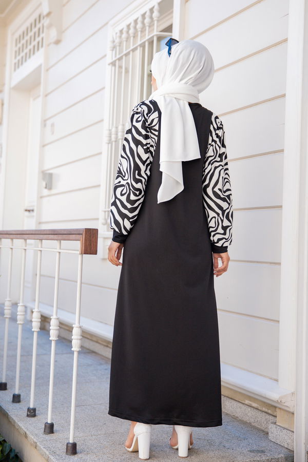 8578 ELBISE Siyah - 8578 SİYAH
