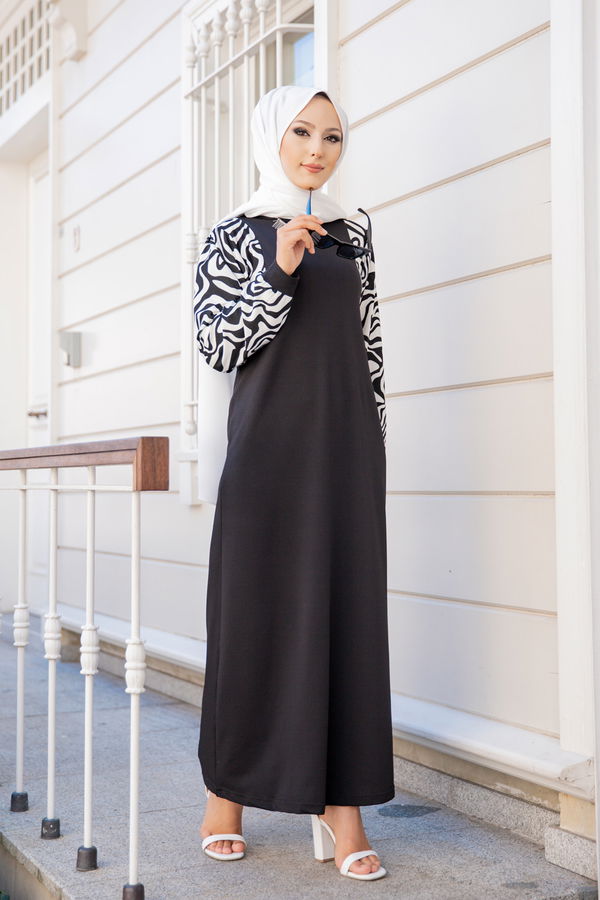 8578 ELBISE Siyah - 8578 SİYAH
