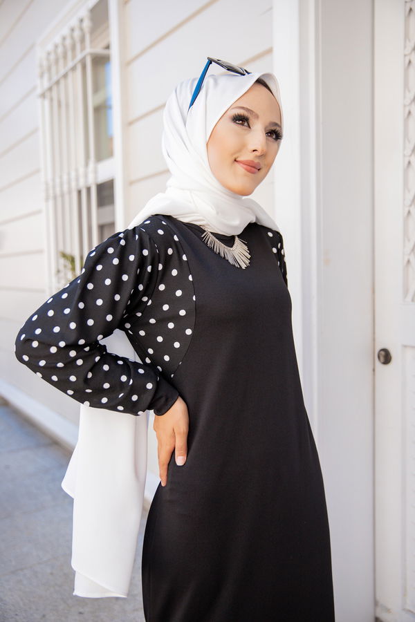 8579 ELBISE Siyah - 8579