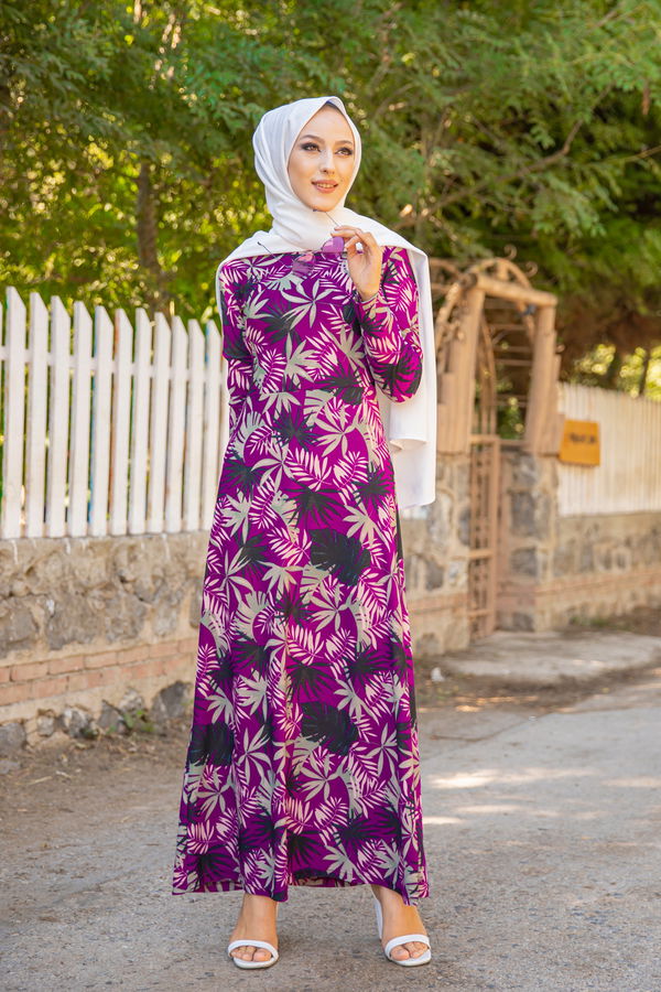 8587 ELBISE Mor - 8587 MOR