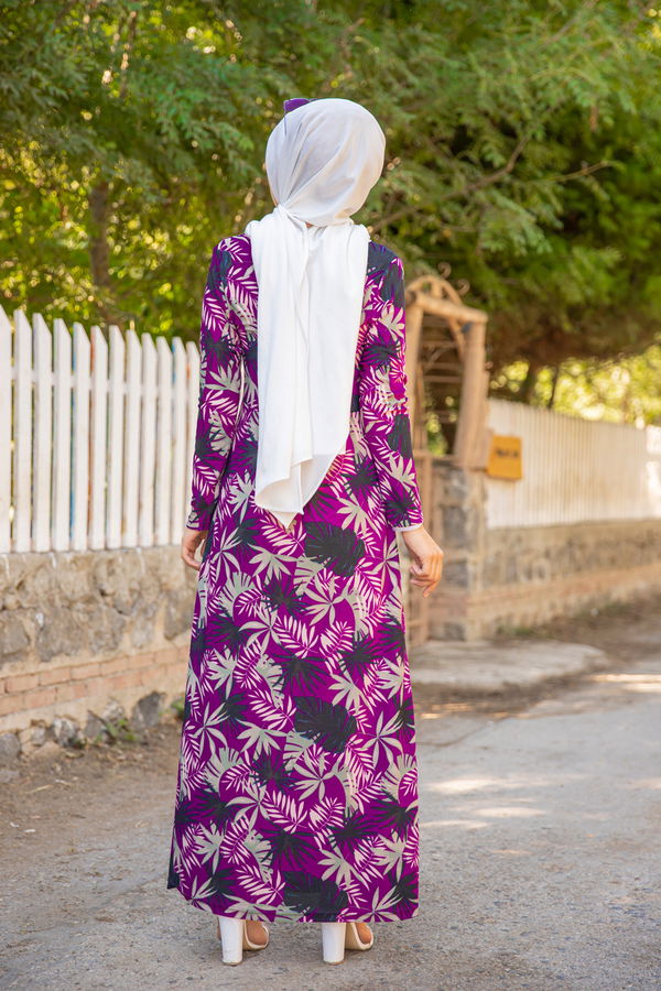 8587 ELBISE Mor - 8587 MOR