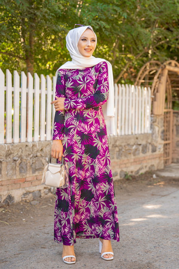 8587 ELBISE Mor - 8587 MOR