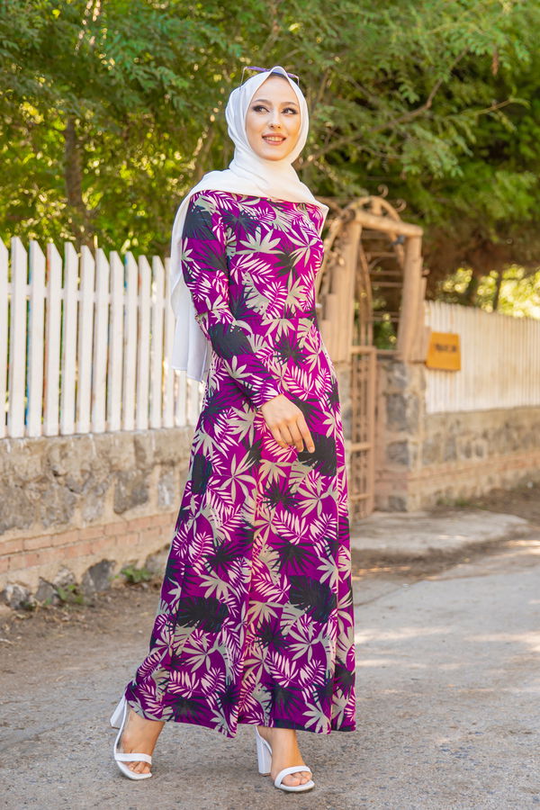 8587 ELBISE Mor - 8587 MOR