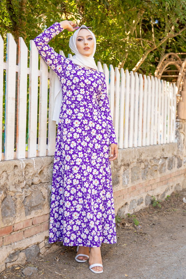 8588 ELBISE Mor - 8588 MOR