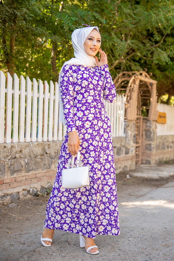 8588 ELBISE Mor - 8588 MOR
