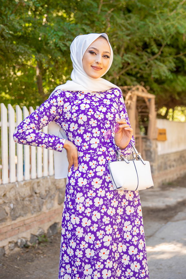 8588 ELBISE Mor - 8588 MOR