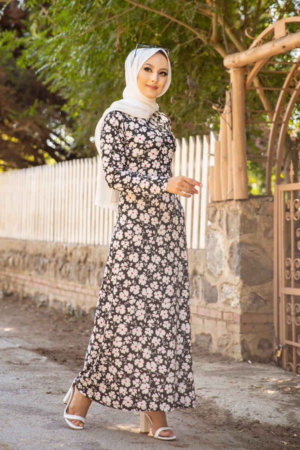 8588 ELBISE Siyah - 8588