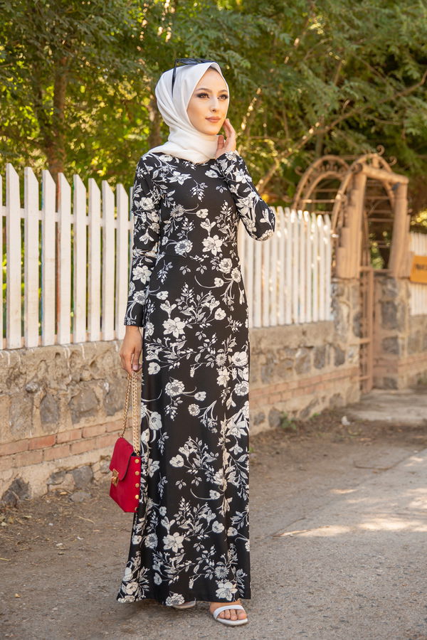 8589 ELBISE Siyah - 8589
