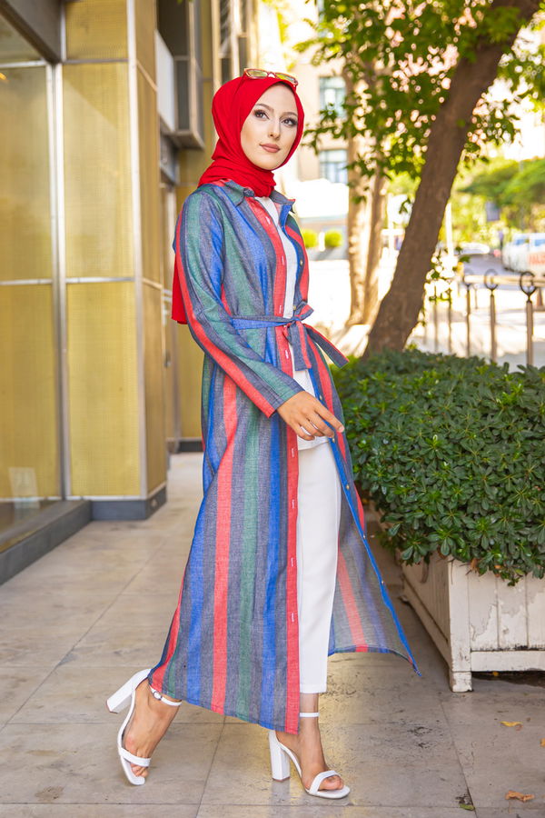 9057 KUSAKLI ELBISE Lacivert - 9057 LACİVERT