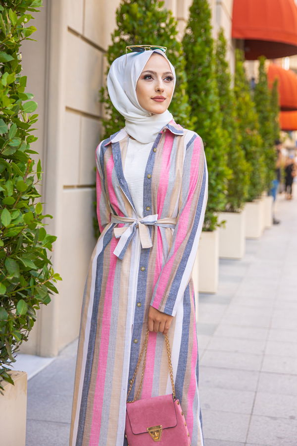9057 KUSAKLI ELBISE Lacivert - 9057 LACİVERT