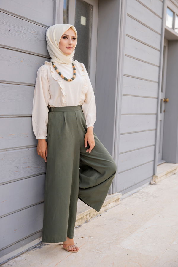 3223 BLUZ PANTOLON Haki - 3223 HAKİ