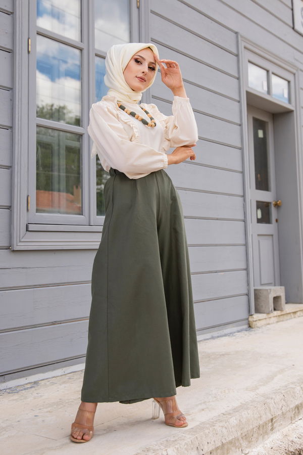 3223 BLUZ PANTOLON Haki - 3223 HAKİ