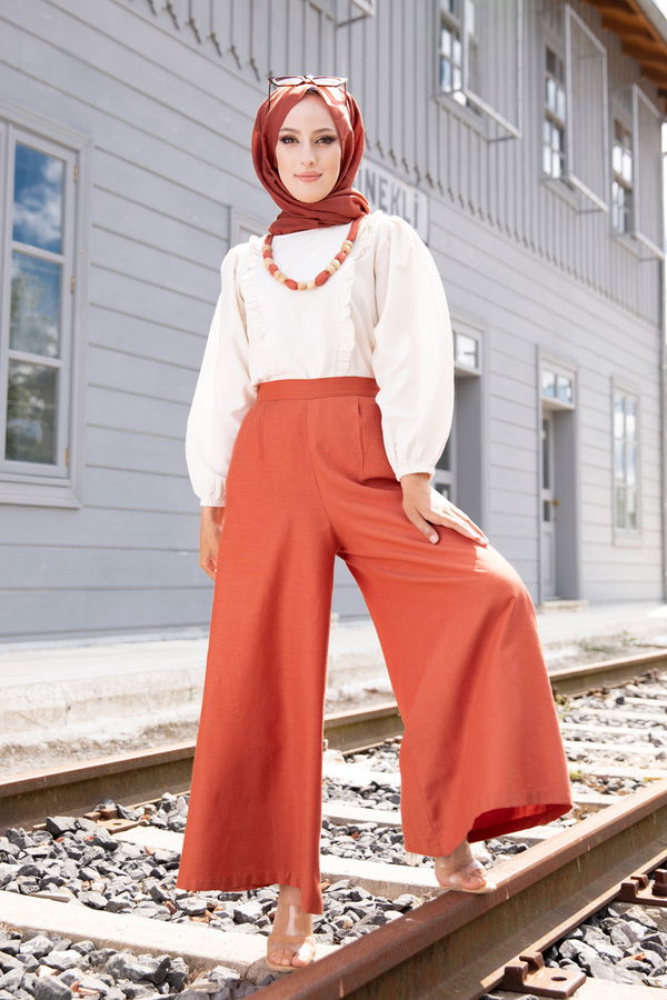 3223 BLUZ PANTOLON Kiremit - 3223 KİREMİT