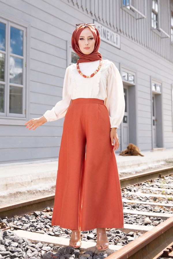 3223 BLUZ PANTOLON Kiremit - 3223 KİREMİT