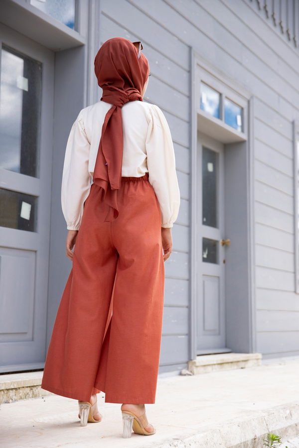 3223 BLUZ PANTOLON Kiremit - 3223 KİREMİT