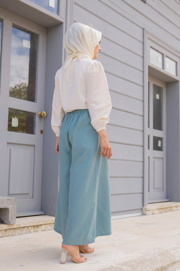 3223 BLUZ PANTOLON Yeşil - 3223