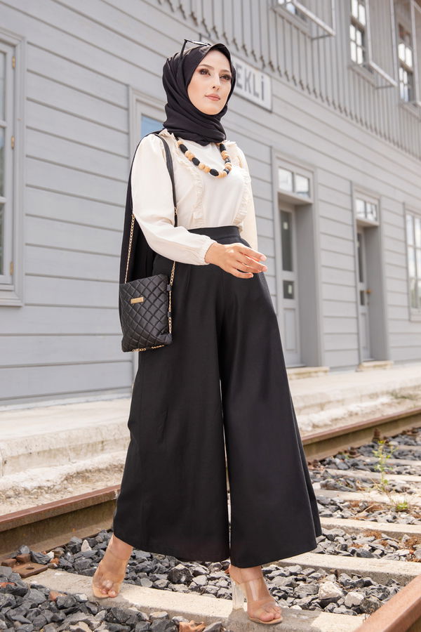 3223 BLUZ PANTOLON Siyah - 3223 SİYAH