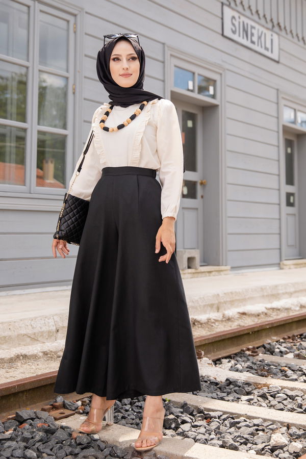 3223 BLUZ PANTOLON Siyah - 3223 SİYAH