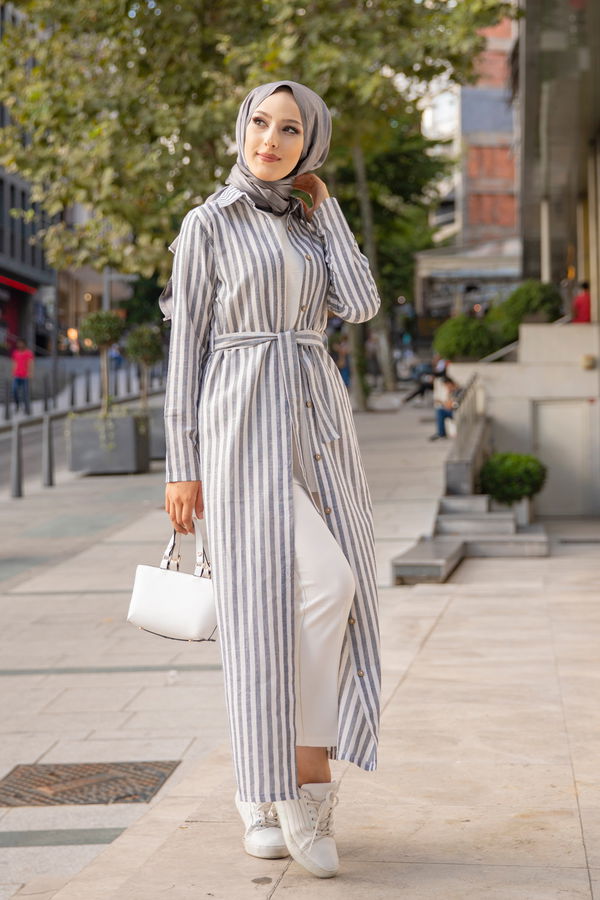 9057 KUSAKLI ELBISE Beyaz - 9057