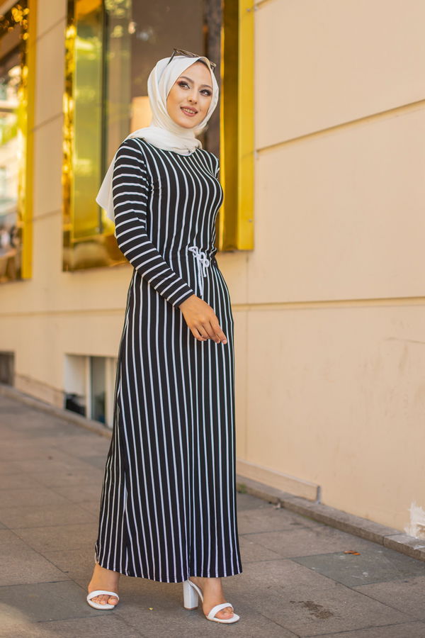 8596 ELBISE Siyah - 8596 SİYAH