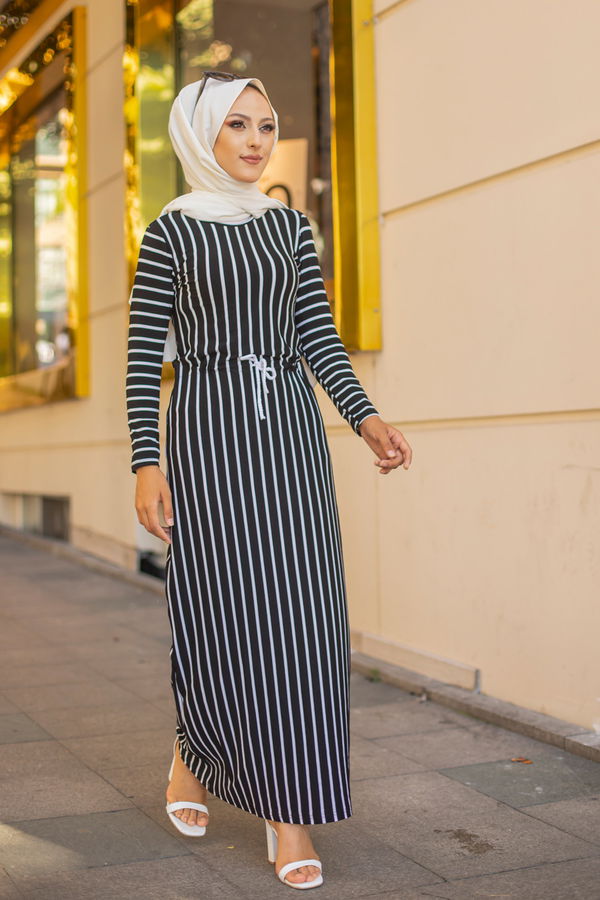 8596 ELBISE Siyah - 8596 SİYAH