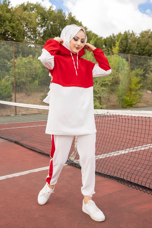3261 TUNIK PANTOLON Kırmızı - 3261