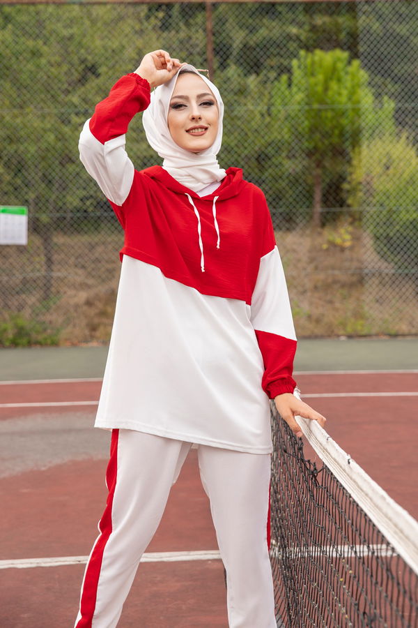3261 TUNIK PANTOLON Kırmızı - 3261