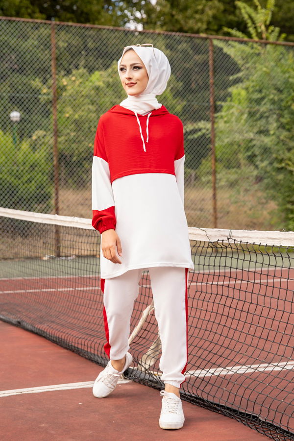 3261 TUNIK PANTOLON Kırmızı - 3261