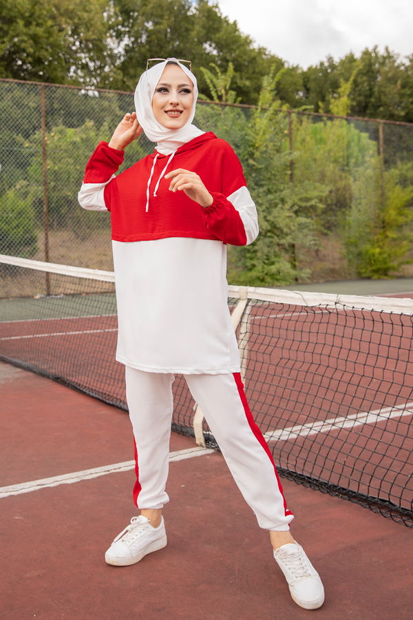 3261 TUNIK PANTOLON Kırmızı - 3261