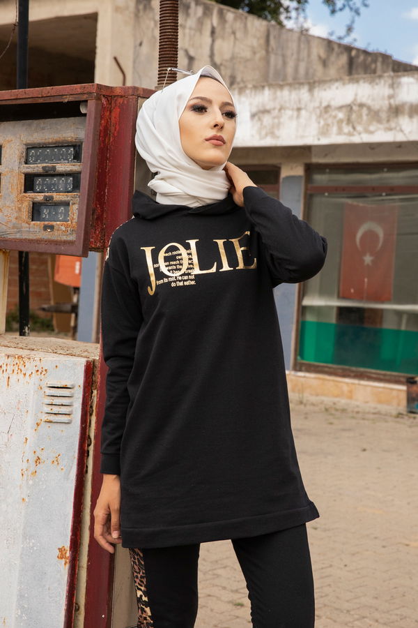 Tunık + Pantolon Siyah - 8328
