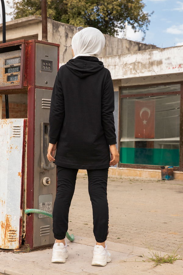 Tunık + Pantolon Siyah - 8328
