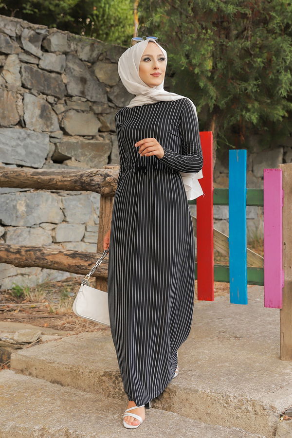 8561 ELBISE Siyah - 8561