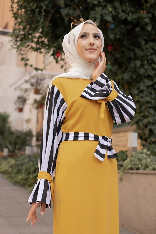5266 ELBISE Sarı - 5266