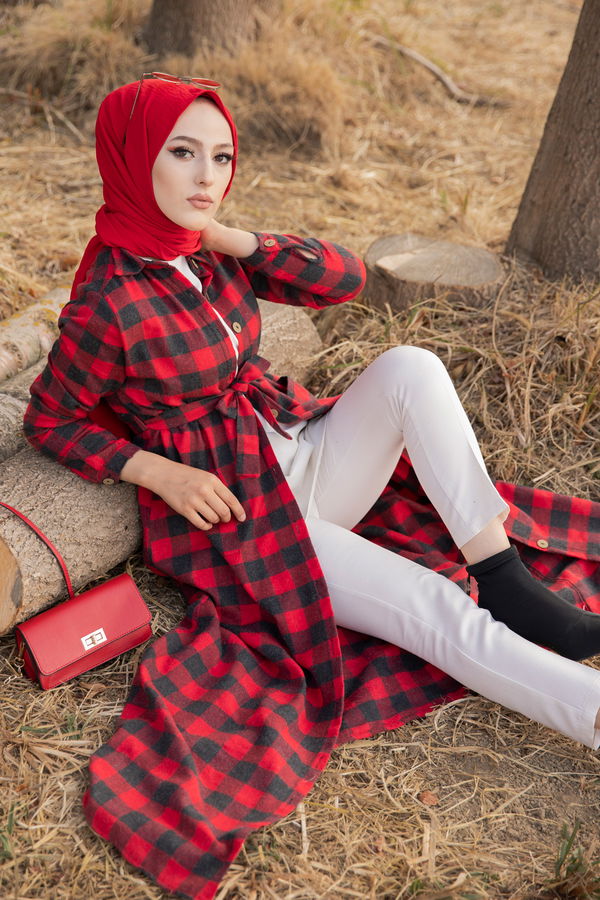 Elbise Kırmızı - 3301 Kırmızı