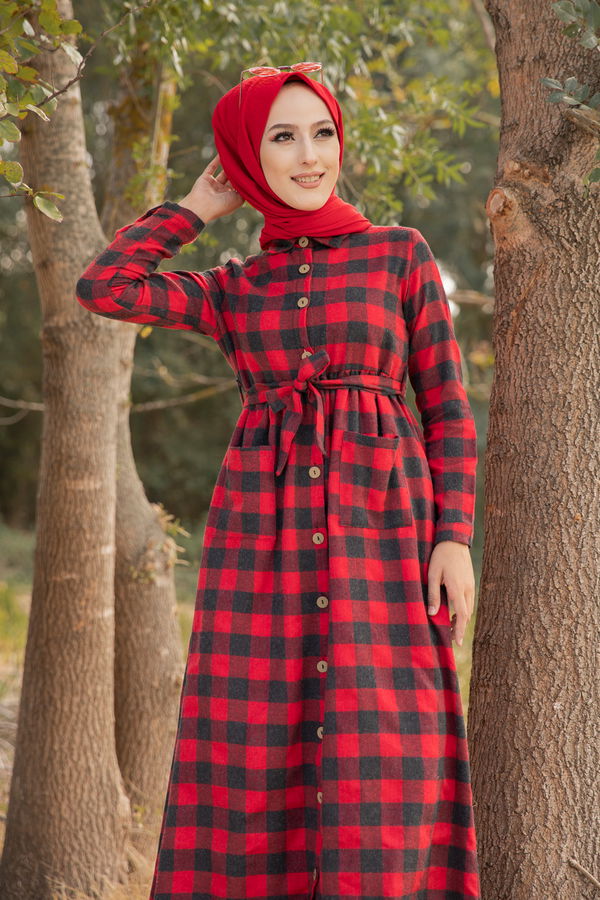 Elbise Kırmızı - 3301 Kırmızı