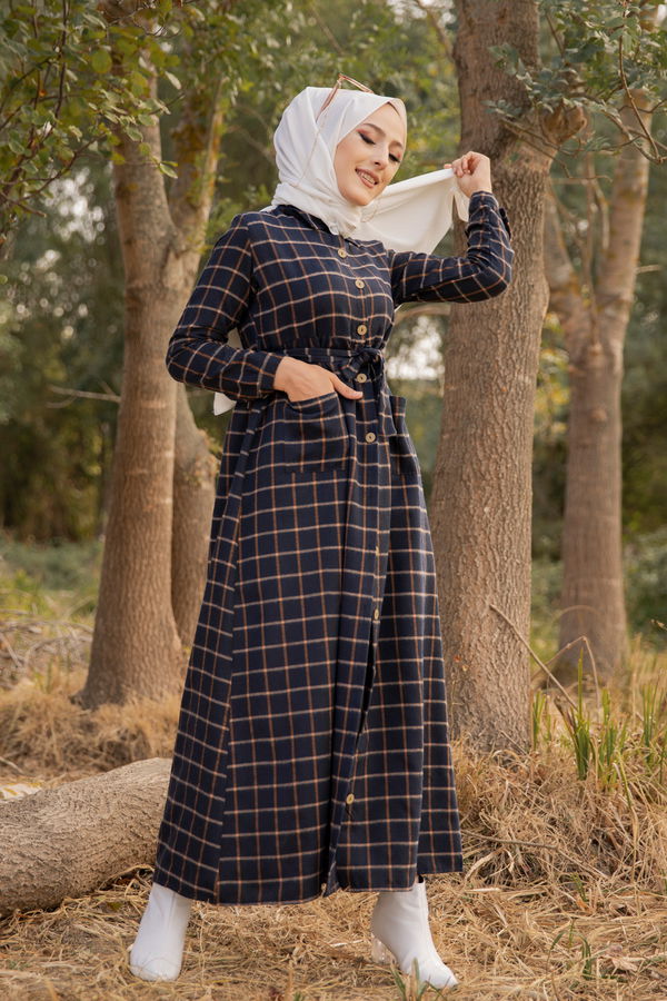 Elbise Lacivert - 3301 LACİVERT