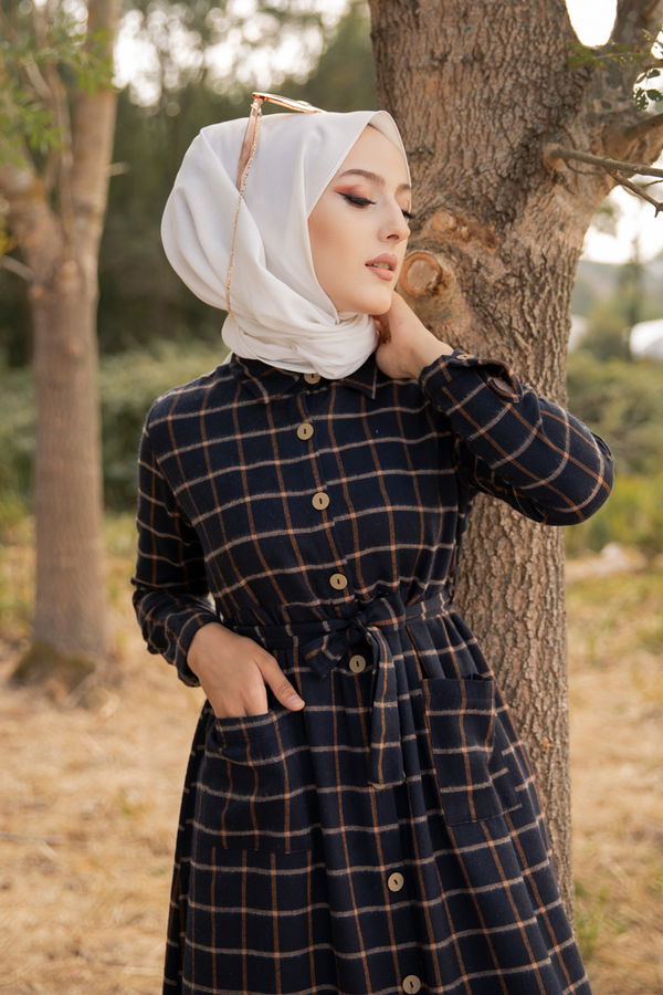 Elbise Lacivert - 3301 LACİVERT
