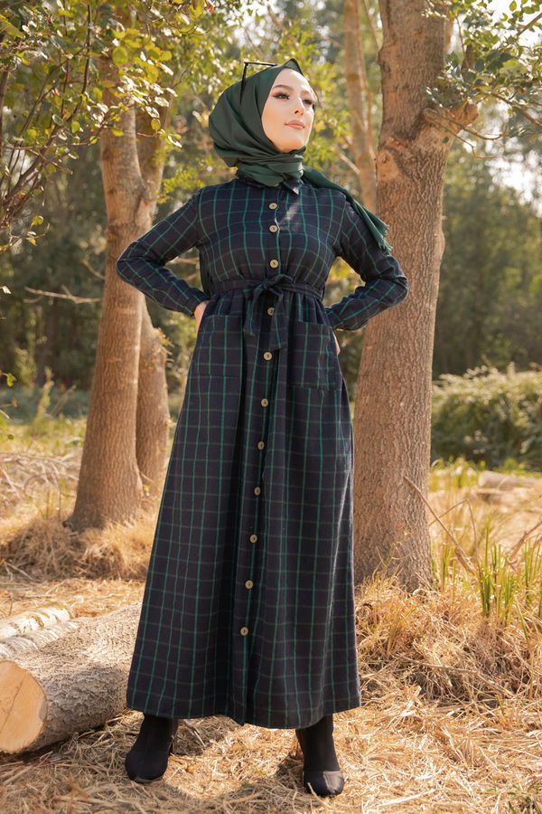 Elbise Lacivert - 3301