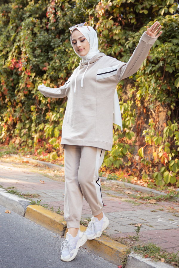 TUNIK PANTOLON Bej - 3094 BEJ