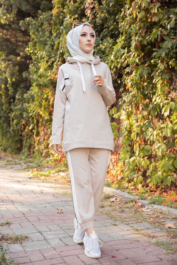 TUNIK PANTOLON Bej - 3094 BEJ
