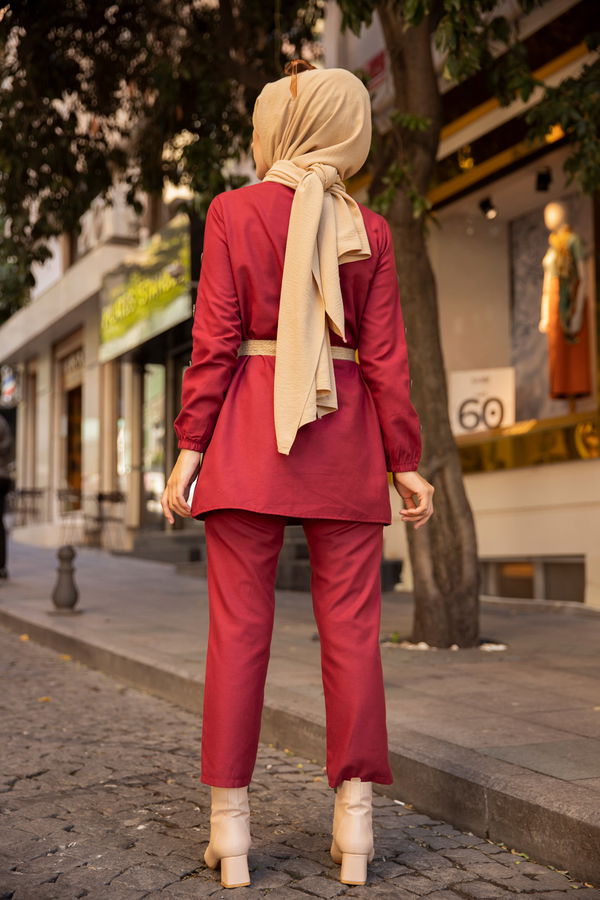 Tunık Pantolon Bordo - 2792
