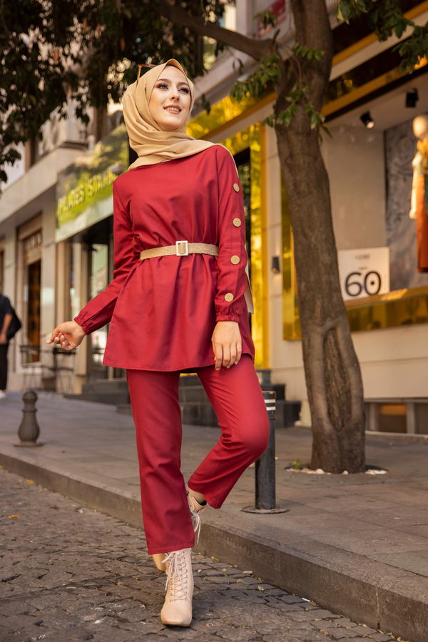 Tunık Pantolon Bordo - 2792