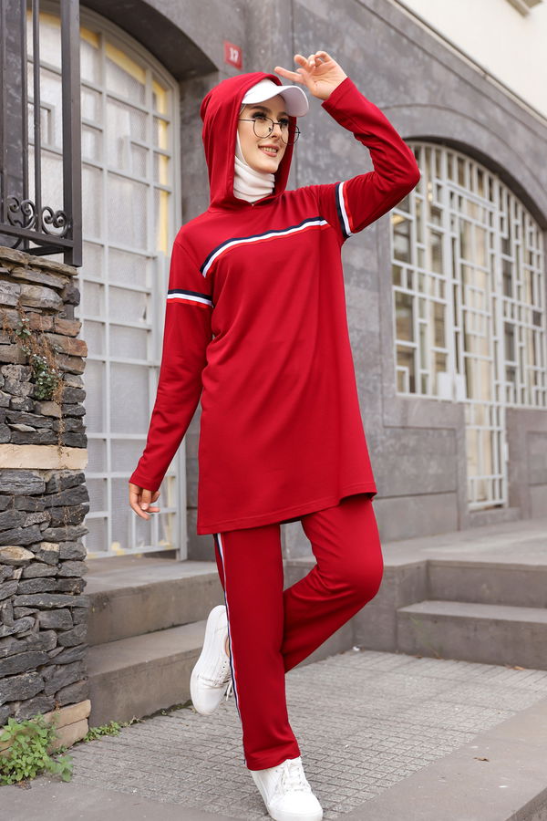 Tunık Pantolon Bordo - 2796