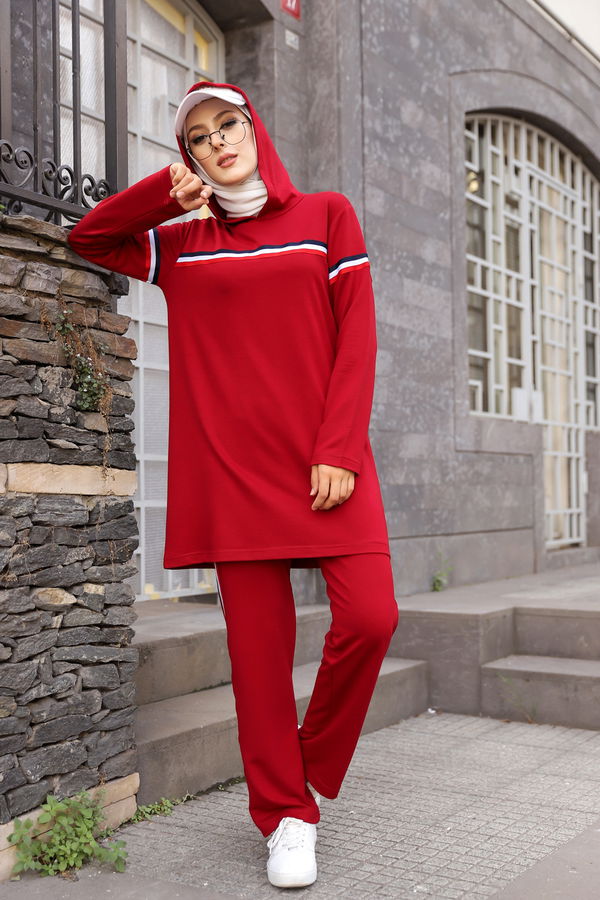 Tunık Pantolon Bordo - 2796
