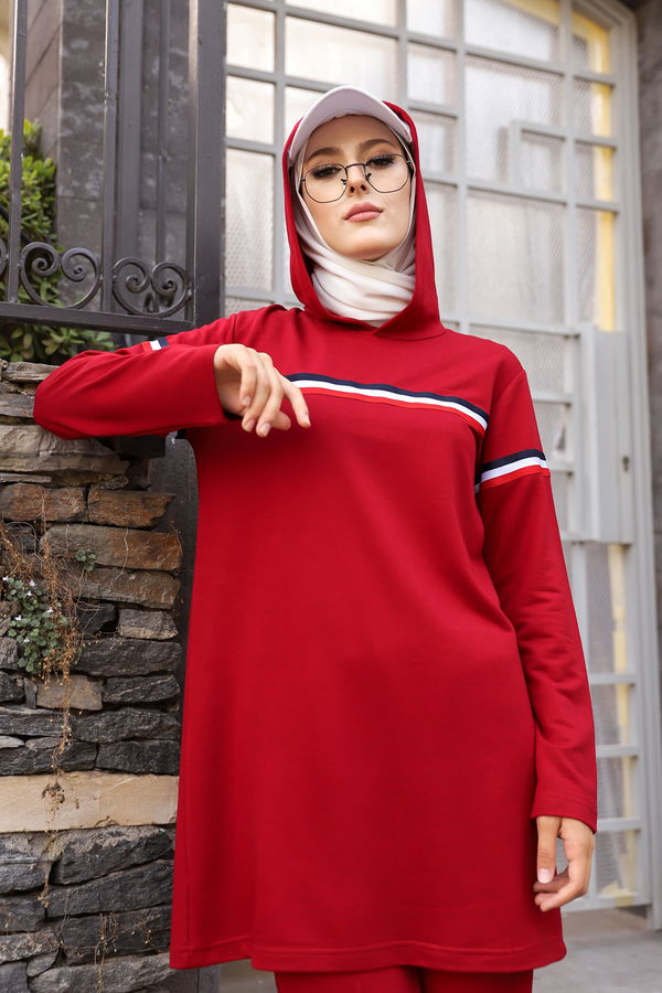 Tunık Pantolon Bordo - 2796