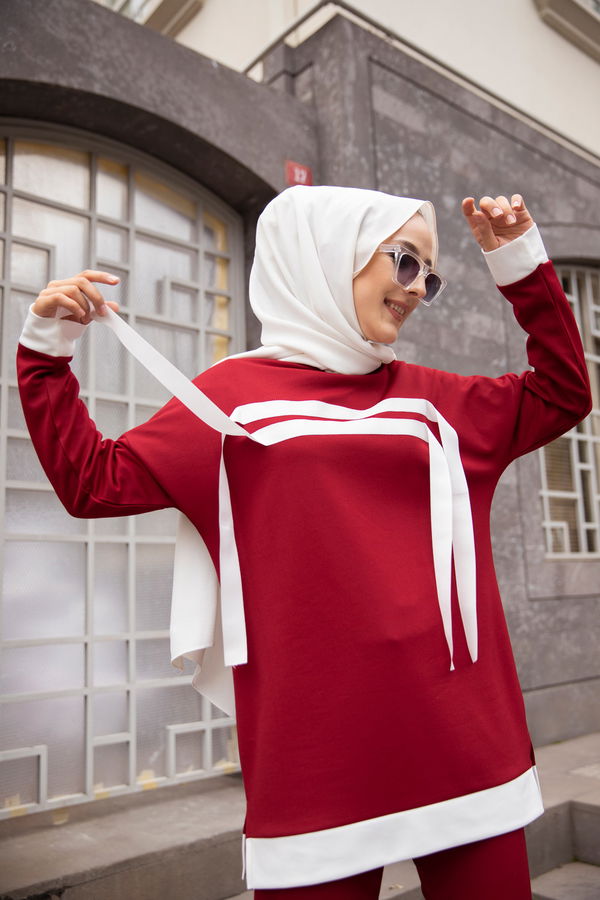 TUNIK PANTOLON Bordo - 3245 BORDO