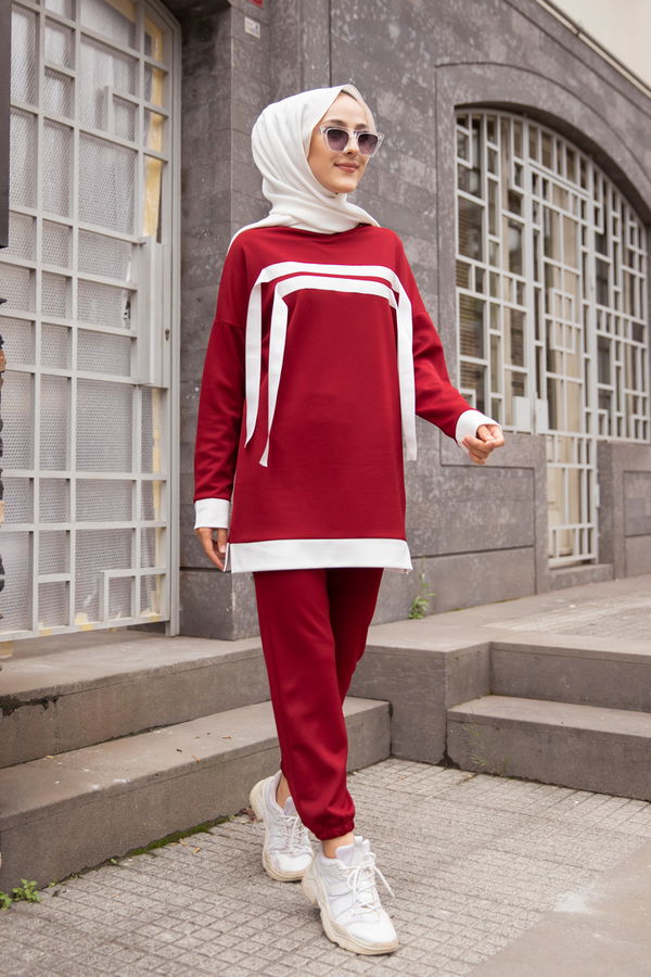 TUNIK PANTOLON Bordo - 3245 BORDO