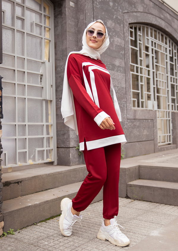 TUNIK PANTOLON Bordo - 3245 BORDO