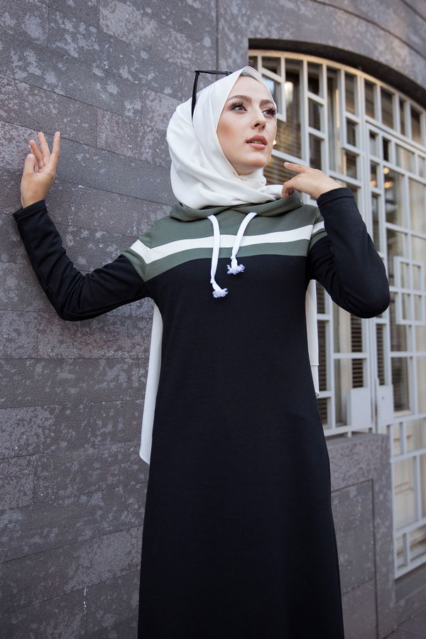 GARNILI ELBISE Haki - 3090