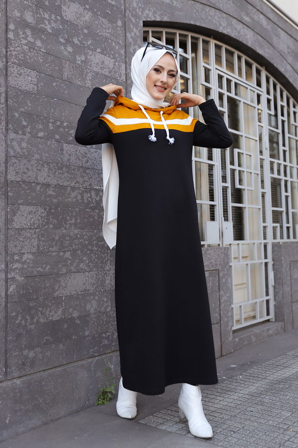 GARNILI ELBISE Sarı - 3090